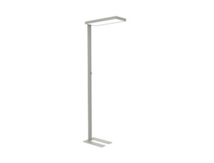 Candeeiro de pe maul led jura aluminio cor prata 1200x500x120 mm