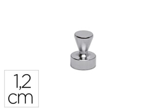 Iman maul conico de neodimio 1,2 cm diametro peso max. 3,5 kg cor prata pack de 5 unidades