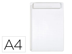 Porta notas maul go din a4 plastico reciclado com pinca cor branco