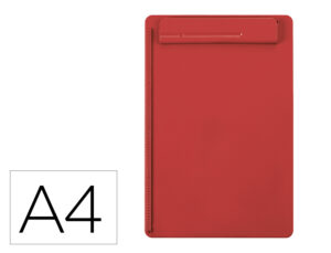 Porta notas maul go din a4 plastico reciclado com pinca cor vermelho
