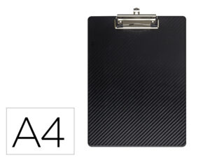 Porta notas maul flexx din a4 polipropileno com pinca cor preto