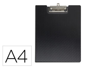 Porta notas maul flexx din a4 polipropileno com pinca cor preto