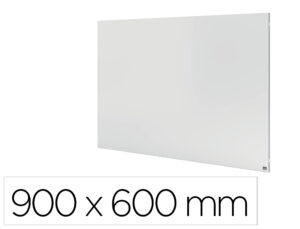 Quadro branco nobo infinity sem moldura aco lacado magnetico 900x600 mm
