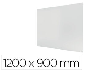 Quadro branco nobo infinity sem moldura aco lacado magnetico 1200x900 mm