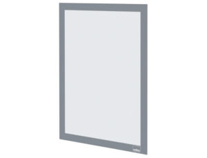 Moldura porta anuncios nobo din a4 moldura magnetica auto adesiva cor prata pack de 2 unidades