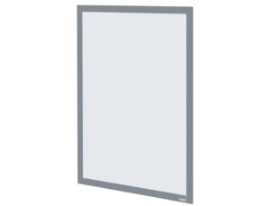 Moldura porta anuncios nobo din a3 moldura magnetica auto adesiva cor prata pack de 2 unidades