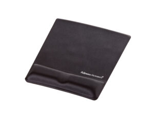 Tapete de rato fellowes canal health-v preto com apoio de pulso em gel 222x209,6x251 mm