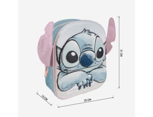 Mochila infantil cerda 3d aplicacoes stitch 220x270x100 mm