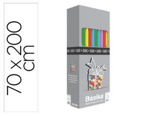 Papel fantasia basika 10 cores rolo largura 70 cm comprimento 2 mt cores sortidas gramagem 60 gr