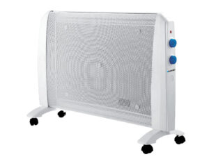 Radiador de mica blaupunkt 2000w dois niveis potencia protecao sobre aquecimento com rodas cor branco