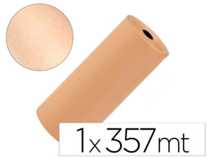 Papel kraft liderpapel castanho bobine 1 mt x 357 mt especial para embalagem peso 25 kg