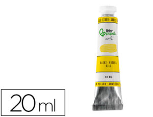 Pintura a óleo liderpapel tubo de alumínio de 20 ml cor amarelo limão