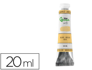 Pintura a óleo liderpapel tubo de alumínio de 20 ml cor amarelo nápoles