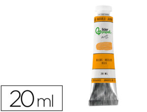 Pintura a óleo liderpapel tubo de alumínio de 20 ml cor amarelo laranja
