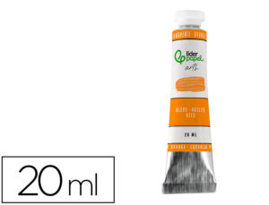 Pintura a óleo liderpapel tubo de alumínio de 20 ml cor laranja permanente