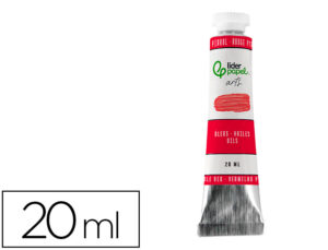 Pintura a óleo liderpapel tubo de alumínio de 20 ml cor vermelho pirrol