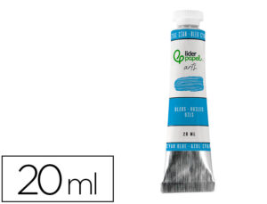 Pintura a óleo liderpapel tubo de alumínio de 20 ml cor azul ciano