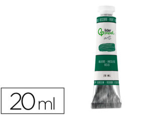 Pintura a óleo liderpapel tubo de alumínio de 20 ml cor verde escuro