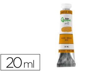 Pintura a óleo liderpapel tubo de alumínio de 20 ml cor ocre amarelo