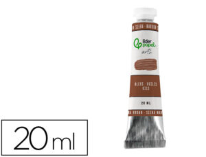 Pintura a óleo liderpapel tubo de alumínio de 20 ml cor castanho siena