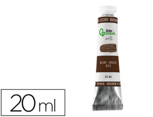 Pintura a óleo liderpapel tubo de alumínio de 20 ml cor castanho escuro