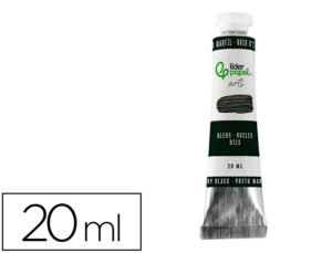 Pintura a óleo liderpapel tubo de alumínio de 20 ml cor preto marfim