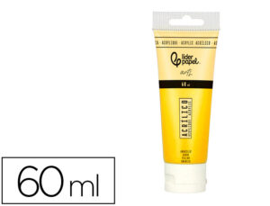 Pintura acrílica liderpapel tubo de plástico de 60 ml cor amarelo
