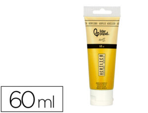Pintura acrílica liderpapel tubo de plástico de 60 ml cor amarelo nápoles