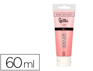 Pintura acrílica liderpapel tubo de plástico de 60 ml cor salmão