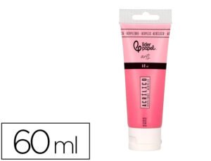 Pintura acrílica liderpapel tubo de plástico de 60 ml cor rosa
