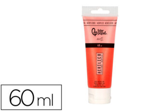 Pintura acrílica liderpapel tubo de plástico de 60 ml cor vermelho bermelha o