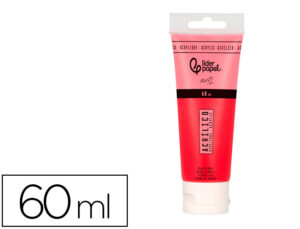 Pintura acrílica liderpapel tubo de plástico de 60 ml cor vermelho pirrol