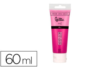 Pintura acrílica liderpapel tubo de plástico de 60 ml cor magenta