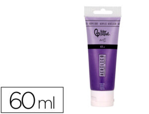 Pintura acrílica liderpapel tubo de plástico de 60 ml cor violeta