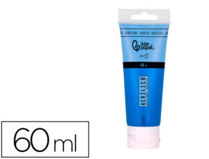 Pintura acrílica liderpapel tubo de plástico de 60 ml cor azul