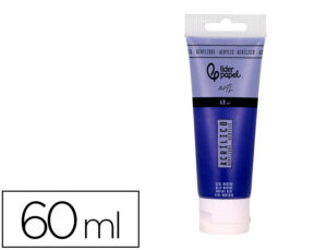 Pintura acrílica liderpapel tubo de plástico de 60 ml cor azul marinho