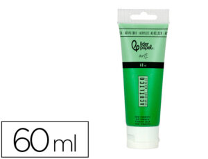 Pintura acrílica liderpapel tubo de plástico de 60 ml cor verde permanente