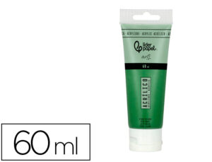 Pintura acrílica liderpapel tubo de plástico de 60 ml cor verde escuro