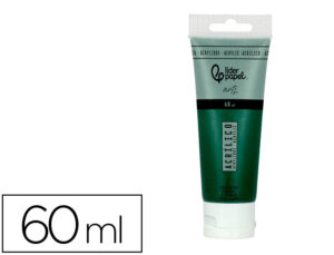Pintura acrílica liderpapel tubo de plástico de 60 ml cor verde azeitona