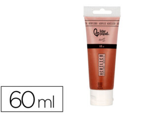 Pintura acrílica liderpapel tubo de plástico de 60 ml cor castanho