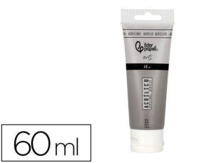 Pintura acrílica liderpapel tubo de plástico de 60 ml cor cinzento