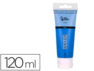 Pintura acrílica liderpapel tubo de plástico de 120 ml cor azul