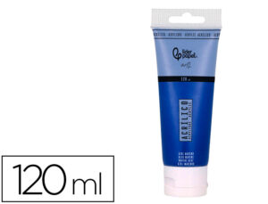 Pintura acrílica liderpapel tubo de plástico de 120 ml cor azul marinho
