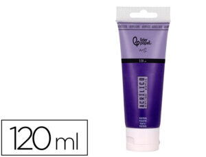 Pintura acrílica liderpapel tubo de plástico de 120 ml cor púrpura