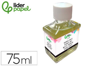 Verniz acabamento mate liderpapel para pintura frasco de 75 ml