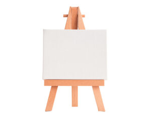 Mini tela com cavalete liderpapel 6x8 cm gramagem 280g/m2 certificado fsc