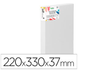 Tela 3d extra espessa liderpapel 4p agrafada parte traseira algodão 100% 22x33 cm gramagem 380g/m2 certificada