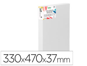 Tela 3d extra espessa liderpapel 6f agrafada parte traseira algodão 100% 33x41 cm gramagem 380g/m2 certificada
