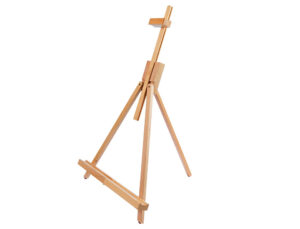 Cavalete de mesa para pintor liderpapel madeira de faia envernizada 47x38x31 cm certificado fsc