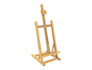 Cavalete de mesa para pintor liderpapel madeira de pinho envernizada 80x27,5x30 cm certificado fsc